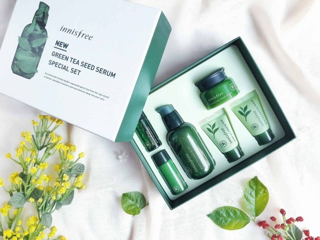 Review Phiên Bản 2018 Dòng InnisFree Green Tea Seed Serum |Essence in Lotion | Skin | Cream | Cleanser | Sleeping Mask